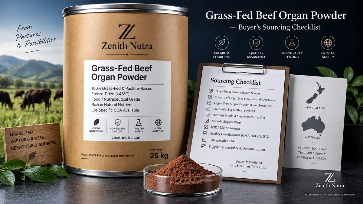 What to verify before you buy grass-fed beef organ powder