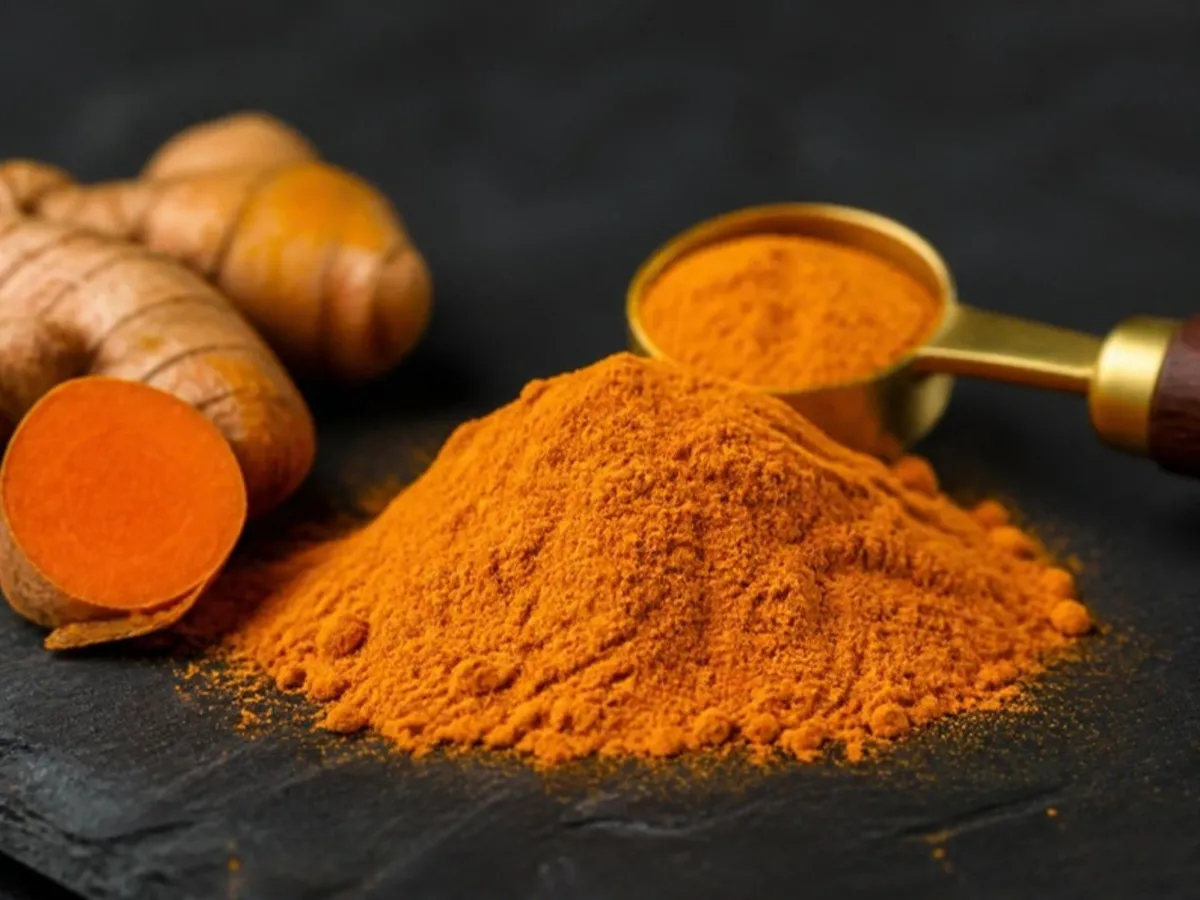 Turmeric Curcumin 95% Extract Powder — close-up texture