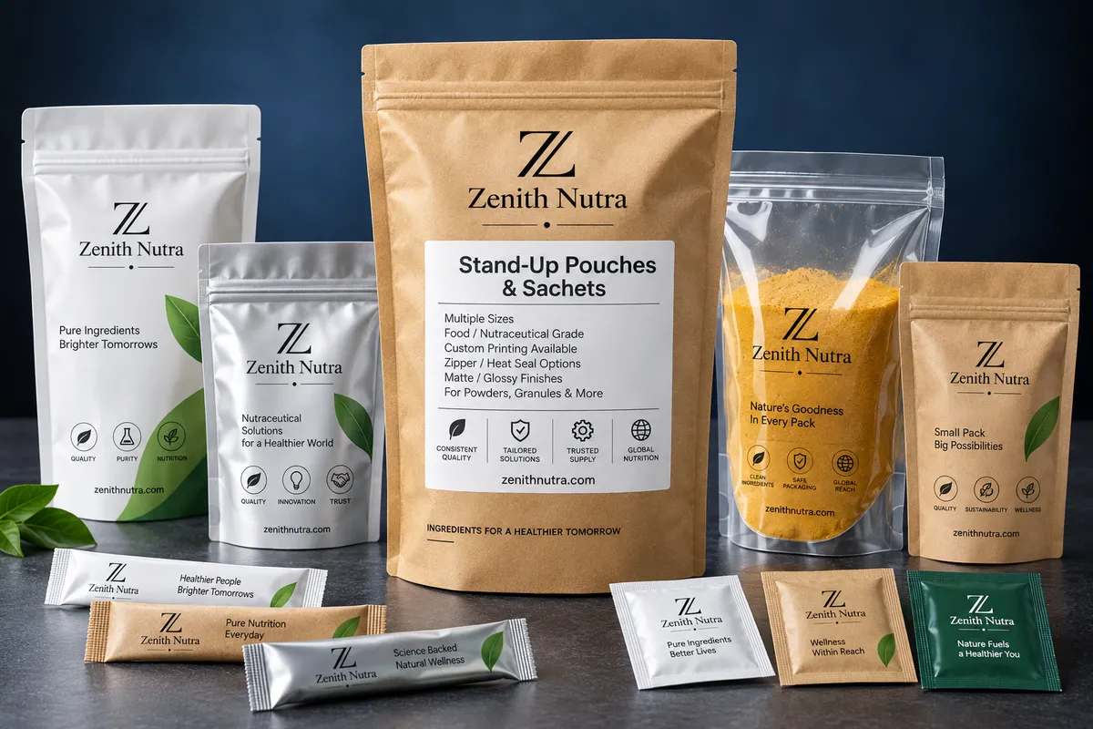Stand-Up Pouches & Sachets — bulk packaging