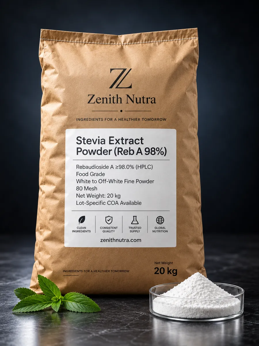 Stevia Extract Powder (Reb A 98%)